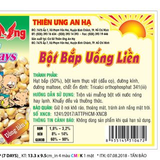 BỘT BẮP UỐNG LIỀN