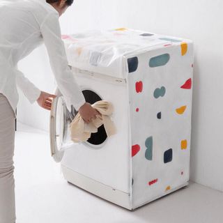 Áo Trùm Máy Giặt Nhựa Dẻo PEVA Chống Thấm Dai Khó Rách cửa trước