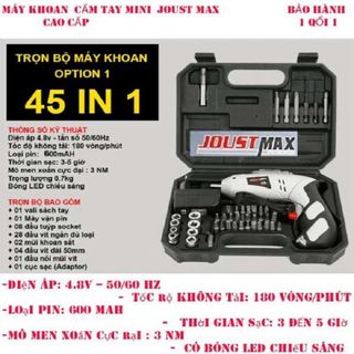 Máy Khoan Bắt Vít 45 Chi Tiết