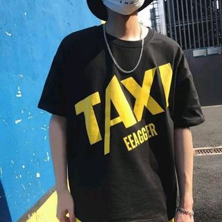 Áo thun nam tay lỡ in Taxi