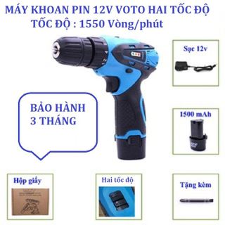 Máy Khoan Pin Hai Tốc Độ VOTO 12 V