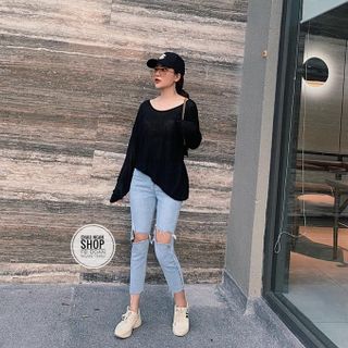 ÁO THUN TAY DÀI DÂY LƯNG