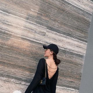 ÁO THUN TAY DÀI DÂY LƯNG