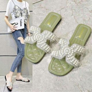 Dép chữ H đính hạt