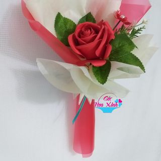 Hoa Hồng Giấy Một Bông