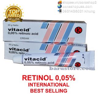 Kem Vitacid 005 Kem Tretinoin 005 Kem Retin A 005 Trị Mụn Ngăn Ngừa Lão Hoá Da