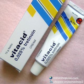 Kem Vitacid 0025 Kem Tretinoin 0025 Kem Retin A 0025 Trị Mụn Hỗ Trợ Điều Trị Corticoid