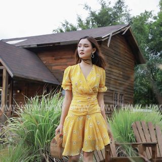 ĐẦM HOA ĐẮP CHÉO ĐUÔI CÁ