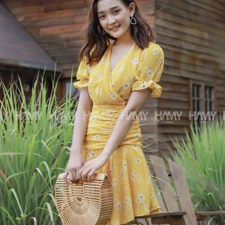 ĐẦM HOA ĐẮP CHÉO ĐUÔI CÁ