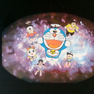 Áo thun Unisex đen Doreamon full Galaxy