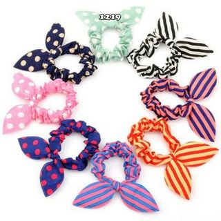 Buộc tóc tai thỏ nhiều màu xinh xắn
