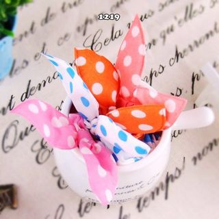 Buộc tóc tai thỏ nhiều màu xinh xắn