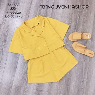 SET ÁO CỔ VEST LỬNG x QUẦN SHORT