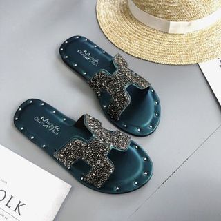 HOT MẪU HÈ 2019 MỚI NHẤT Dép Lê Chữ H Đính Đá