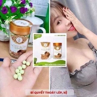 KẸO MẦM ĐẬU NÀNH COLLAGEN TĂNG VÒNG 1 MOCHA FARM giá sỉ