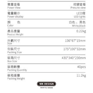 Pin dự phòng WP075 WK Design sạc 35 lần iphone 6