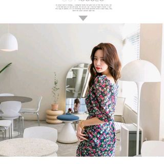 Đầm hoa tươi xinh cao cấp