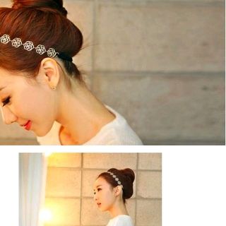 băng đô phong cách Hàn Quốc siêu đẹp băng đô hoa kim loại