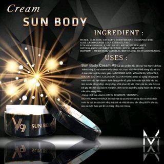 Kem body v9 của hàn quốc dành cho nam va nữ