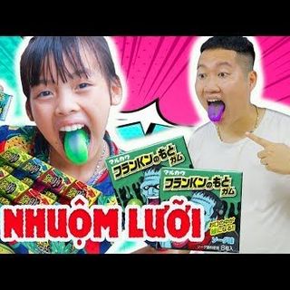 Kẹo nhuộm lưỡi Marukawa Frankenstein xanh 8 viên - Nhật Bản