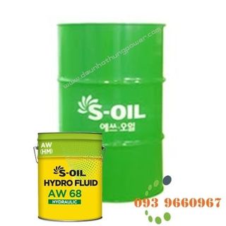 Dầu thủy lực S-OIL HYDRO FLUID AW - hàn quốc giá sỉ