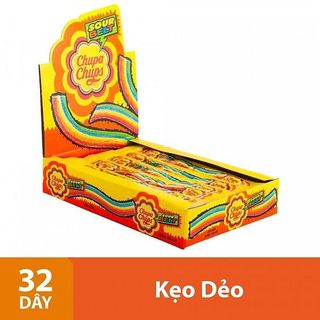 KẸO DẺO CHUPA CHUPS SOUR BELT HỘP 32 DÂY