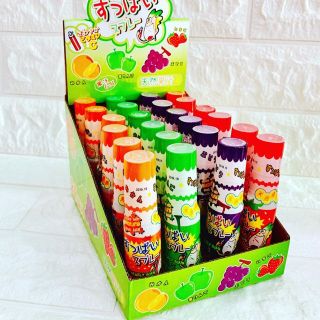 Kẹo xịt chua vị trái cây Nho Cam Táo Dâu vị soda nước ngọt chai 19ml - Nhật Bản