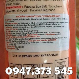 Muối Tắm Spa Đu Đủ YC Papaya Spa Salt YC373 300g