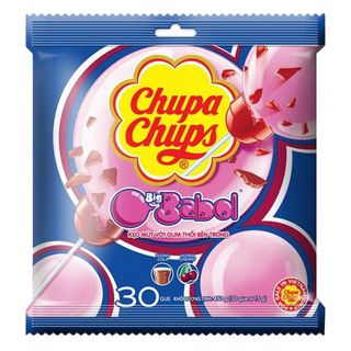 KẸO MÚT CHUPA CHUPS HƯƠNG TRÁI CÂY HỖN HỢP NHÂN SING GUM THỔI GÓI 30 VIÊN