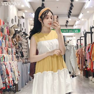 Đầm Babydoll Phối Màu 309