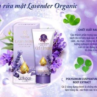 KEM RỮA MẶT LAVENDER ORGANIC HÀN QUỐC