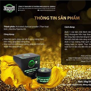 Bột than tre hoạt tính làm trắng răng