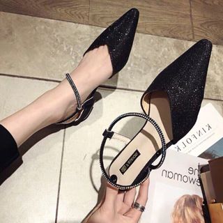 Giày sandal kim sa bít mui
