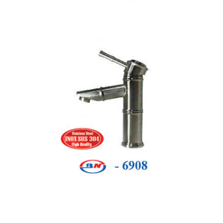Vòi Lavabo TRÚC nóng lạnh INOX SUS 304 - BN-6908
