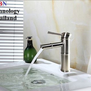 Vòi Lavabo TRÚC nóng lạnh INOX SUS 304 - BN-6908