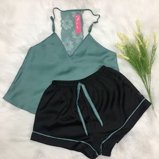 Bộ đùi lụa mặc ngủ 01