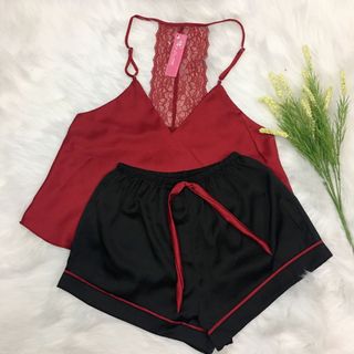 Bộ đùi lụa mặc ngủ 01