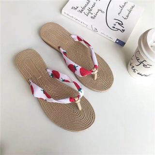 Dép cói quai vải đi biển