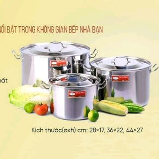 Nồi lửng nắp inox 24cm(6.5lit)- inox Thuận Phát