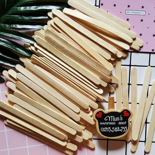 Que kem gỗ que tròn đè lưỡi nhiều size - Làm khung hình nhà mô hình nguyên liệu handmade