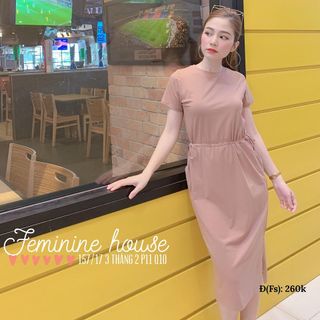 ĐẦM THUN DÂY RÚT EO