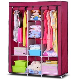 Tủ vải đựng quần áo 3 buồng 8 ngăn