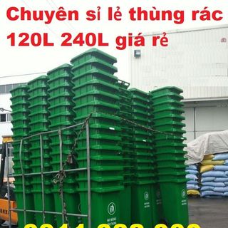 Đại lý cung cấp thùng rác 120 lít 240 lít giá rẻ tại bình thuận- thùng rác siêu rẻ- giá sỉ