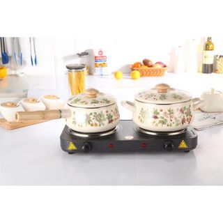 Bếp điện đôi- mâm nhiệt- Hasu