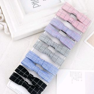 kẹp tóc nơ nhiều hoa văn mẫu mới nhất