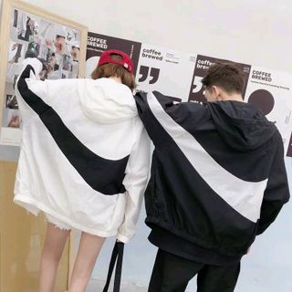 Áo khoác dù nam nữ phối màu
