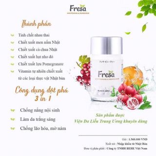 Viên uống trắng da chống nắng FRERA
