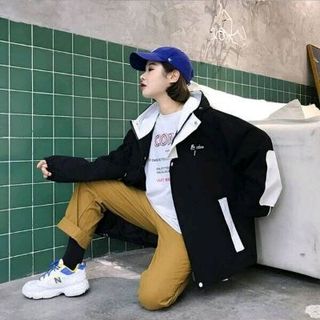Áo khoác kaki nữ túi hộp