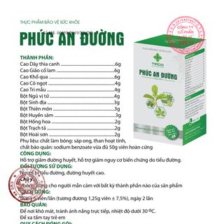 TPBVSK Phúc An Đường - Thảo Dược Tiểu Đường - 1 Liệu trình 3 Hộp