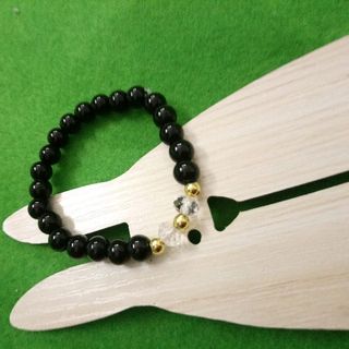 chuỗi đeo tay phong thủy hạt đá mix pha lê